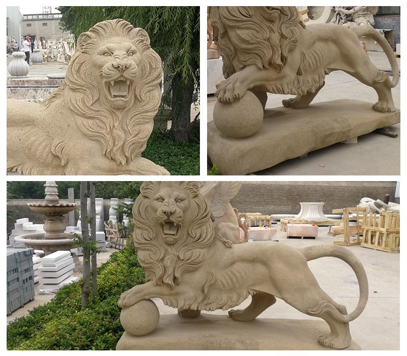 stone lion statues -YouFine Sculpture